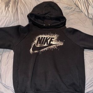 Nike black hooded sweatshirt